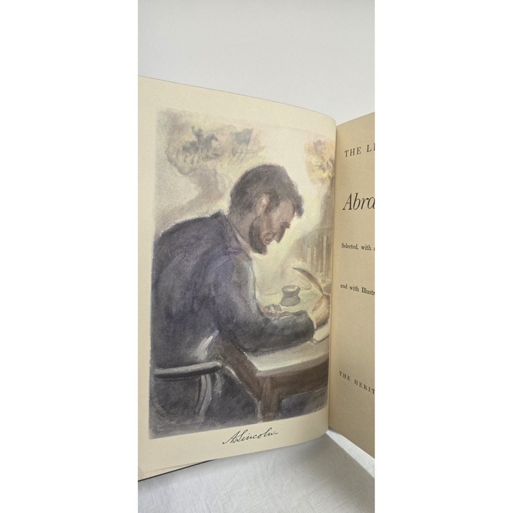 The Literary Works of Abraham Lincoln 1942 Heritage Press w/Slipcase‎ - Picture 3 of 8